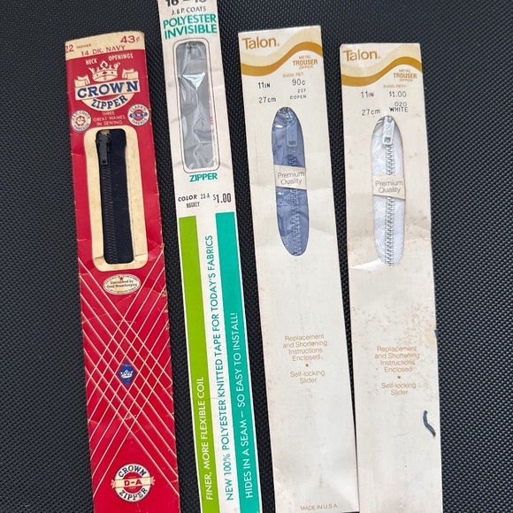 Vintage zippers new in boxes - Picture 1 of 10
